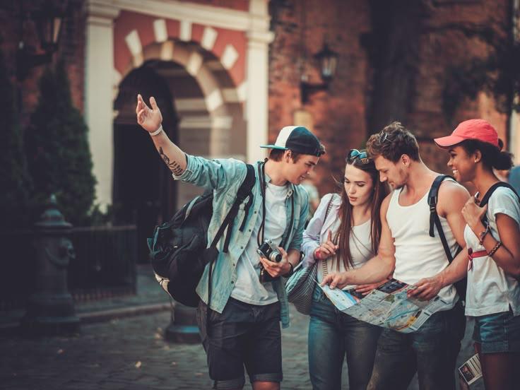 ragazzi durante i viaggi studio